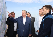 Станислав Прокопович проинспектировал работы по строительству дублера проспекта Гагарина