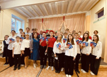 На территории ТОС №14 поселка Новое Доскино состоялось торжественное вручение паспортов ученикам школы №145