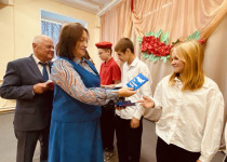 На территории ТОС №14 поселка Новое Доскино состоялось торжественное вручение паспортов ученикам школы №145