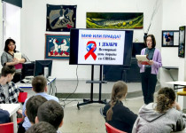 В школе №127 на территории ТОС №6 прошло мероприятие, приуроченное к Всемирному Дню борьбы со СПИДом