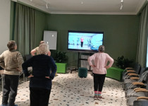 Зарядка в ТОС поселка Комсомольский