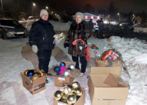 В посёлке Новое Доскино прошел зимний субботник