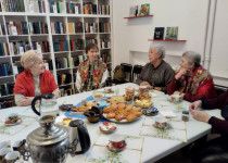 Праздничное чаепитие по-купечески в библиотеке им. В. Маяковского