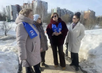 Ольга Балакина с активистами в рамках «Партийного десанта» проинспектировала территорию Лопатинского оврага